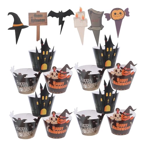 Gatuida 2sätze Kürbis-grusel-muffin-dekorationen Halloween-papier-verpackungen Totenkopf-halloween-dekor Spuk-kuchendekorationen Kürbis-muffinförmchen Papier-muffinförmchen Für Gatuida 2sätze Kürbis-grusel-muffin-dekorationen Halloween-papier-verpackungen Totenkopf-halloween-dekor Spuk-kuchendekorationen Kürbis-muffinförmchen Papier-muffinförmchen Für von Gatuida