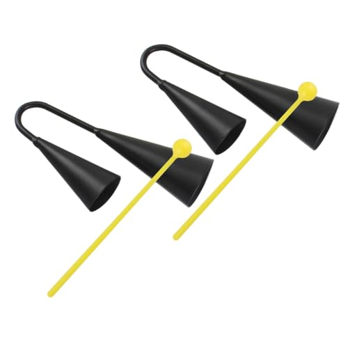 Gatuida 2sätze Metall Kuhglocke Schlag-Instrument Für Junge Mädchen Mit Stock Klarer Klang Robustes Musik-Spielzeug Zum Anfeuern Und Training Gatuida 2sätze Metall Kuhglocke Schlag-Instrument Für Junge Mädchen Mit Stock Klarer Klang Robustes Musik-Spielzeug Zum Anfeuern Und Training von Gatuida