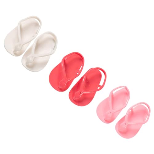 Gatuida 3 Paare DREI Puppen Sandalen Zubehör Miniatur für Puppen Rosa Weiß für Spielzeugdekoration und Accessoires Gatuida 3 Paare DREI Puppen Sandalen Zubehör Miniatur für Puppen Rosa Weiß für Spielzeugdekoration und Accessoires von Gatuida