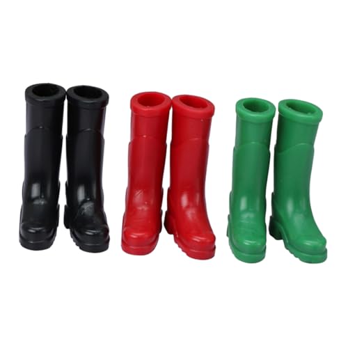 Gatuida 3 Paare Miniatur Regenstiefel Dekorative Kunststoff Modelle für Puppenhaus und Miniaturszenen Realistische Miniaturmöbel Accessoires Schwarz Rot Grün Gatuida 3 Paare Miniatur Regenstiefel Dekorative Kunststoff Modelle für Puppenhaus und Miniaturszenen Realistische Miniaturmöbel Accessoires Schwarz Rot Grün von Gatuida