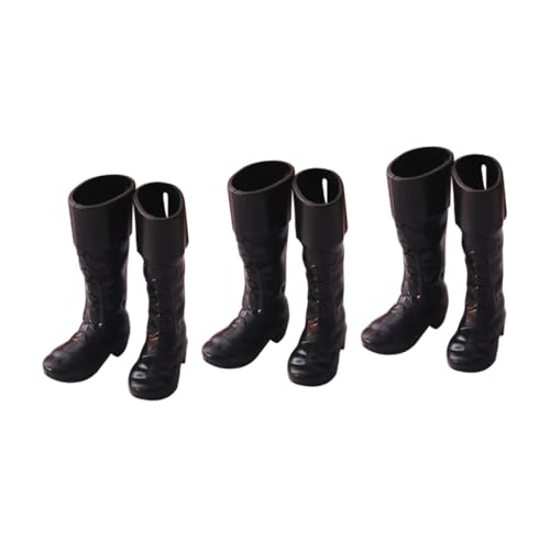 Gatuida 3 Paare Puppenhaus Dekorationen Detailgetreue Miniatur Schuhe Robuste Landschaftsrequisiten für Tiny House Kits und Fotorequisiten von Gatuida