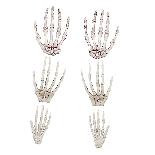 Gatuida 3 Paare Skelett Hände Halloween Dekoration Realistische Skelettkrallen Gruselige Requisiten für Bars und Partys Foto Requisiten für Halloween Deko Indoor und Outdoor Gatuida 3 Paare Skelett Hände Halloween Dekoration Realistische Skelettkrallen Gruselige Requisiten für Bars und Partys Foto Requisiten für Halloween Deko Indoor und Outdoor von Gatuida