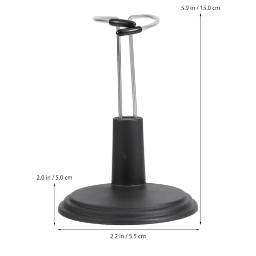 Gatuida 3 STÜCKE Teiliges Puppenhalter Hoher Schwarzer Doll Support Ständer Robust Rostfrei zur Puppenpräsentation und Spielzeugaufbewahrung für Kinderzimmer von Gatuida