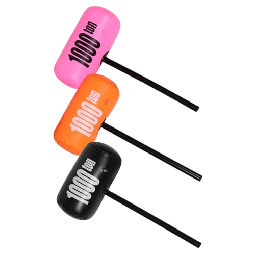 Gatuida 3 Stück Aufblasbarer Großer PVC Hammer für Rollenspiele Geburtstagsfeiern Partyzubehör Outdoor Leicht Tragbar Bunte Farben für Cosplay und Spaß Gatuida 3 Stück Aufblasbarer Großer PVC Hammer für Rollenspiele Geburtstagsfeiern Partyzubehör Outdoor Leicht Tragbar Bunte Farben für Cosplay und Spaß von Gatuida