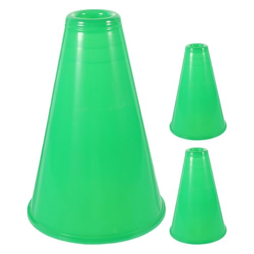 Gatuida 3 Stück Cheer-Megaphon für Partygeschenke, Sport-Cheers, Party-Krachmacher, DIY-Megaphon aus Kunststoff für Sport-Match-Spiel, Outdoor-Aktivitäten, Grün von Gatuida