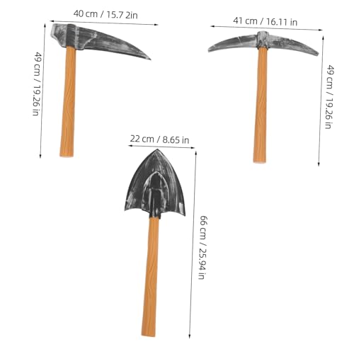 Gatuida 3 Stück Leichtes Zwerg Requisiten Set mit Spitzhacke Handsichel und Schaufel für Halloween Karneval Party Tragbar und Dekorativ für Bühnenauftritte und Kostümzubehör Gatuida 3 Stück Leichtes Zwerg Requisiten Set mit Spitzhacke Handsichel und Schaufel für Halloween Karneval Party Tragbar und Dekorativ für Bühnenauftritte und Kostümzubehör von Gatuida