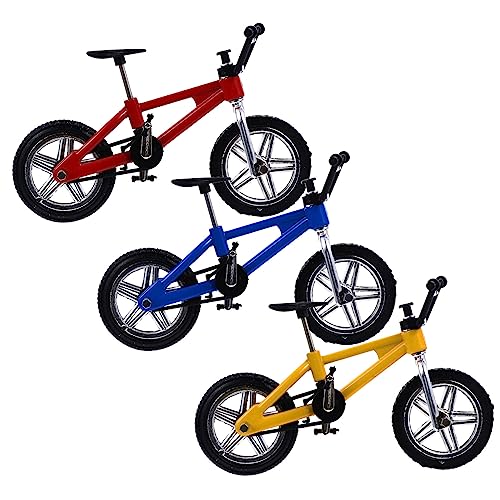 Gatuida 3 Stück Mini Finger Mountainbike Teiliges Miniatur aus Legierung Stressabbau für Erwachsene für Partys und Spiele von Gatuida