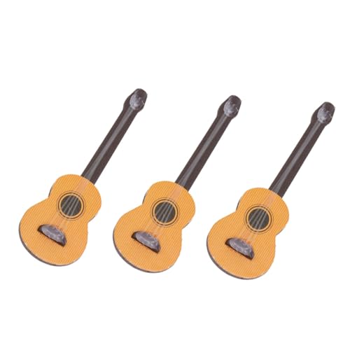 Gatuida 3 Stück Mini Gitarren Modell Teiliges aus Langlebigem Kiefernholz Kompakte Realistische Mikro Dekoration für Puppenhäuser und Desktop als für Miniatur Liebhaber Gatuida 3 Stück Mini Gitarren Modell Teiliges aus Langlebigem Kiefernholz Kompakte Realistische Mikro Dekoration für Puppenhäuser und Desktop als für Miniatur Liebhaber von Gatuida