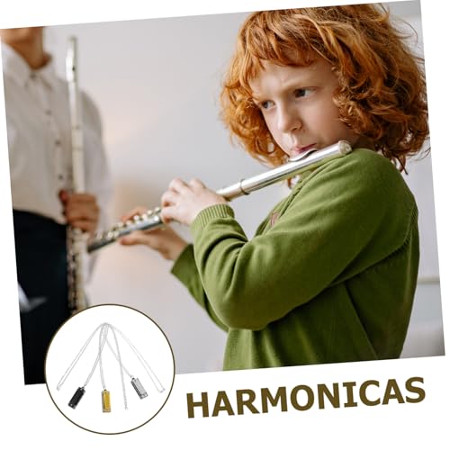 Gatuida 3 Stück Mini Mundharmonika Halskette Kinderinstrument für Jungen und Mädchen Tragbar Kinderfreundlich Klare Töne Geschenk für Musikpartys und Anfänger von Gatuida