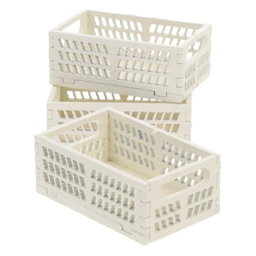 Gatuida 3 Stück Miniatur Holzaufbewahrungskörbe für Puppenhaus Multifunktionale Deko Boxen für Miniaturszenen für Schmuck und Modellzubehör Elegantes Design Cremefarben Gatuida 3 Stück Miniatur Holzaufbewahrungskörbe für Puppenhaus Multifunktionale Deko Boxen für Miniaturszenen für Schmuck und Modellzubehör Elegantes Design Cremefarben von Gatuida