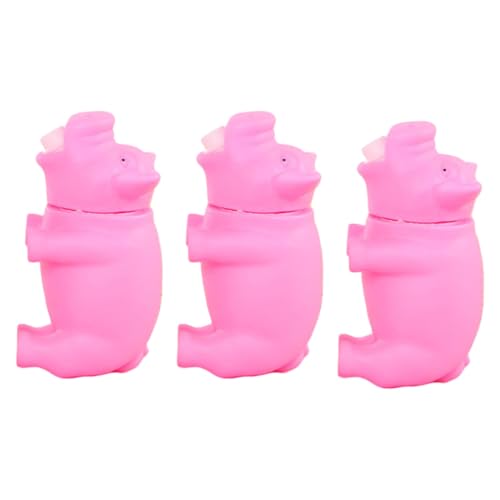 Gatuida 3 Stück Piggy förmige Silikon Decompression spielzeuge Lustige Stressabbau Finger spielzeuge für Erwachsene Hautfreundlich Farblich Sortiert für Entspanntes und Zufällige Farbe von Gatuida
