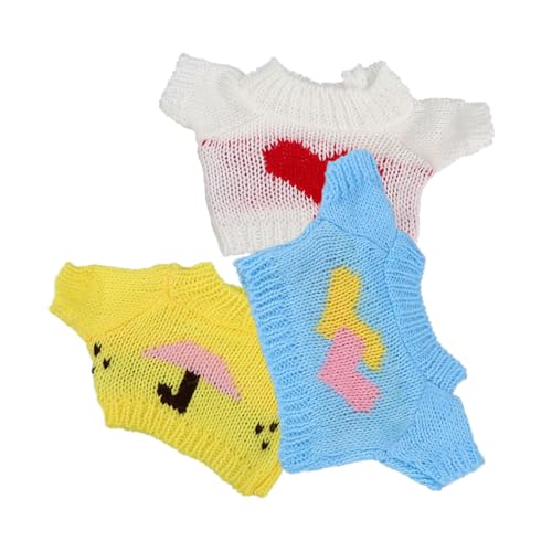 Gatuida 3 Stück Puppenzubehör Modepuppe Süßes Stofftier Kleidung tragen Plüsch Puppenkleidung süßer Bärenpullover austauschbare Bärenkleidung süßes Bären-Accessoire Garn Zufällige Farbe Gatuida 3 Stück Puppenzubehör Modepuppe Süßes Stofftier Kleidung tragen Plüsch Puppenkleidung süßer Bärenpullover austauschbare Bärenkleidung süßes Bären-Accessoire Garn Zufällige Farbe von Gatuida