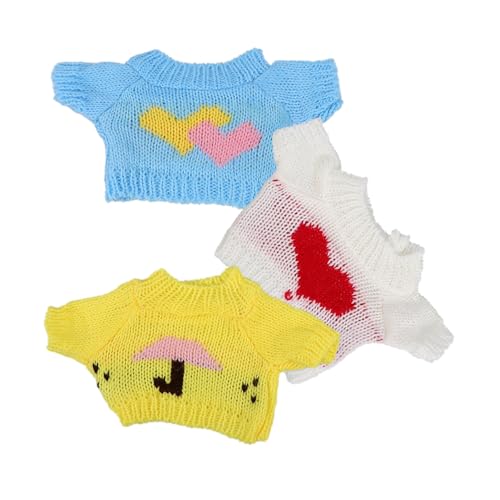Gatuida 3 Stück Puppenzubehör Puppenkleidung Süßes Stofftier Mädchen ausgestopft Kleidung tragen zarte Bärenkleidung dekoratives Bärenkostüm kompakte Bärenkleidung Garn Zufällige Farbe Gatuida 3 Stück Puppenzubehör Puppenkleidung Süßes Stofftier Mädchen ausgestopft Kleidung tragen zarte Bärenkleidung dekoratives Bärenkostüm kompakte Bärenkleidung Garn Zufällige Farbe von Gatuida