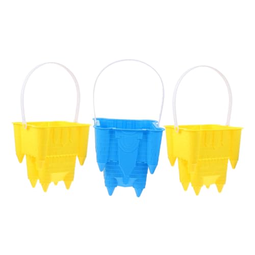 Gatuida 3 Stück Sandspielzeug Teilig aus Kunststoff Bunte Sandformen für Strand und Sandkasten Umweltfreundlich Fördert Kreativität und Fantasie bei Jungen und Mädchen Zufällige Farbe von Gatuida