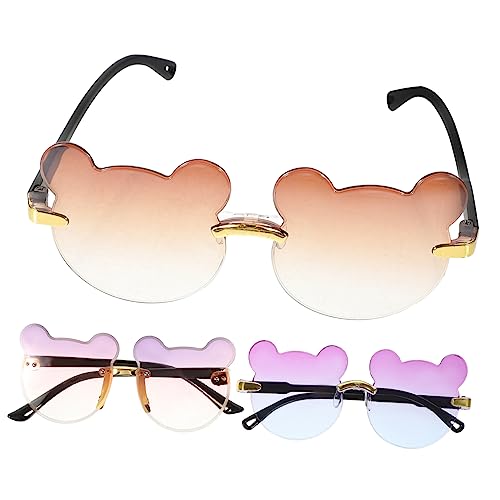Gatuida 3 Stück Sonnenbrillen mit Niedlichem Bären Design Bunte Farbverlauf Sonnenbrillen für Party Festival und Foto Requisiten Leichte und Trendige Kostümaccessoires Zufällige Farbe Gatuida 3 Stück Sonnenbrillen mit Niedlichem Bären Design Bunte Farbverlauf Sonnenbrillen für Party Festival und Foto Requisiten Leichte und Trendige Kostümaccessoires Zufällige Farbe von Gatuida