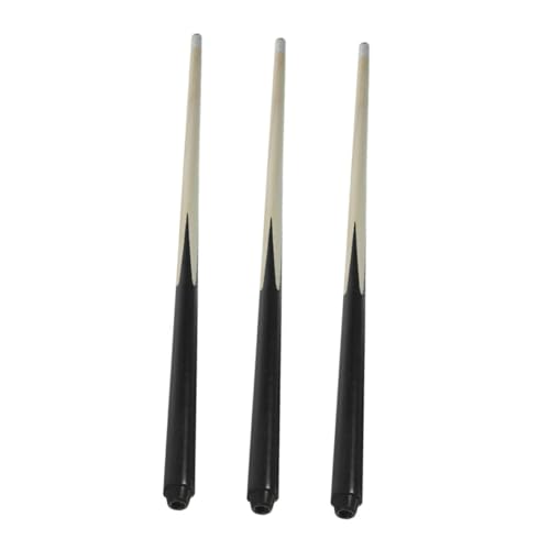 Gatuida 3 Stück Teiliges Billard Queue aus Holz Kurze Pool Queue Sticks mit Glatter Oberfläche für Sichere Handhabung Fördert Koordination und Entscheidungskraft für Zuhause und Schule von Gatuida
