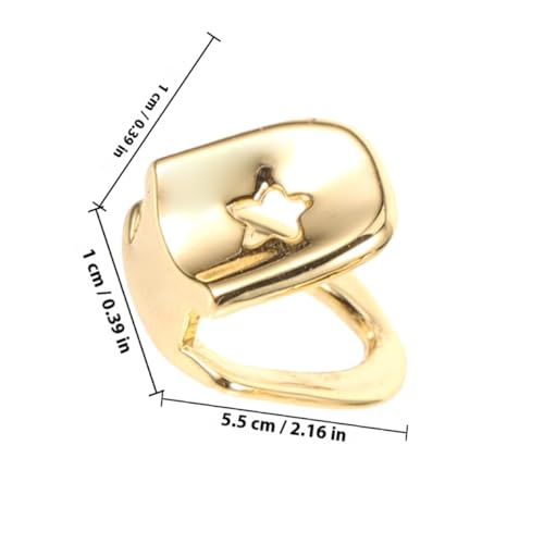 Gatuida 3 Stück Teiliges Goldfarbener Zahnkappen Leichter Langlebiger und Komfortabler Single Tooth Grill für Hip Hop Rapper Dekorative Mundgrills für Partys und Bühnenauftritte Gatuida 3 Stück Teiliges Goldfarbener Zahnkappen Leichter Langlebiger und Komfortabler Single Tooth Grill für Hip Hop Rapper Dekorative Mundgrills für Partys und Bühnenauftritte von Gatuida