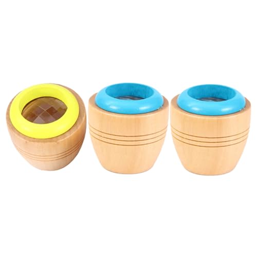 Gatuida 3 Stück Teiliges Holzspielzeug für Buntes Langlebiges Lernspielzeug Tragbares Pädagogisches Rotationsspielzeug mit Endlosen Farbmustern Geeignet für Jungen und Zufällige Farbe von Gatuida