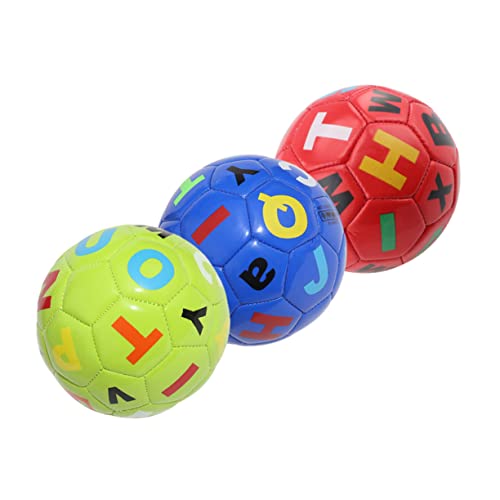 Gatuida 3 Stück Teiliges Kinderfußball Aufblasbares für Kleinkinder Farbiges PVC Sportspielzeug für Außenbereich Fördert die Geschicklichkeit und Zufällige Farbe Zufällige Farbe von Gatuida
