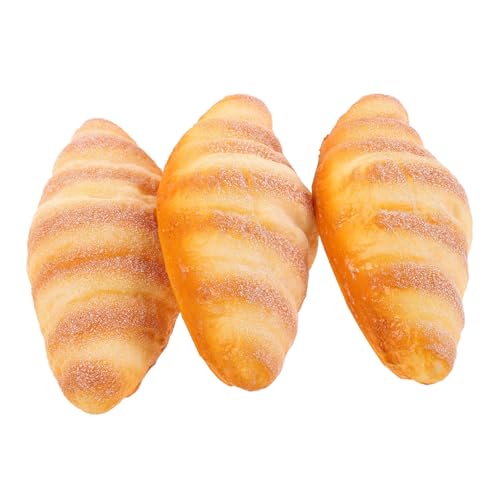 Gatuida 3 Stück Teiliges Künstliches Croissant Realistisch Gestaltetes Leichtes Deko Brot mit Authentischer Textur Detailgetreue Simulation für Küchen und Schaufensterdekoration Sowie Gatuida 3 Stück Teiliges Künstliches Croissant Realistisch Gestaltetes Leichtes Deko Brot mit Authentischer Textur Detailgetreue Simulation für Küchen und Schaufensterdekoration Sowie von Gatuida