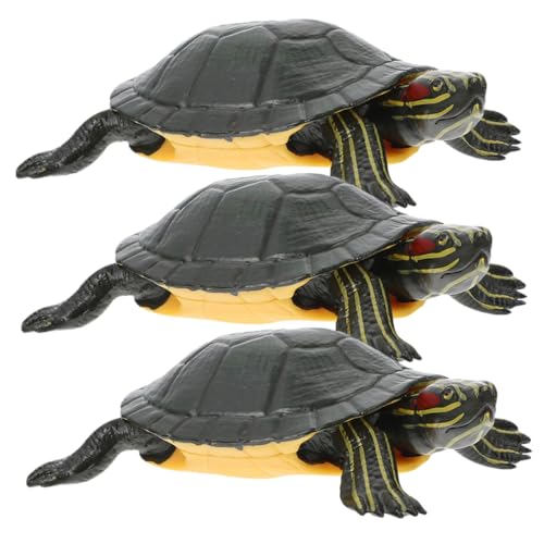 Gatuida 3 Stück Teiliges Lebensechte Schildkröten Modelle aus Hochwertigem Kunststoff Realistische Meeresschildkröte Figuren als Lernspielzeug und Dekorative Sammlerobjekte von Gatuida