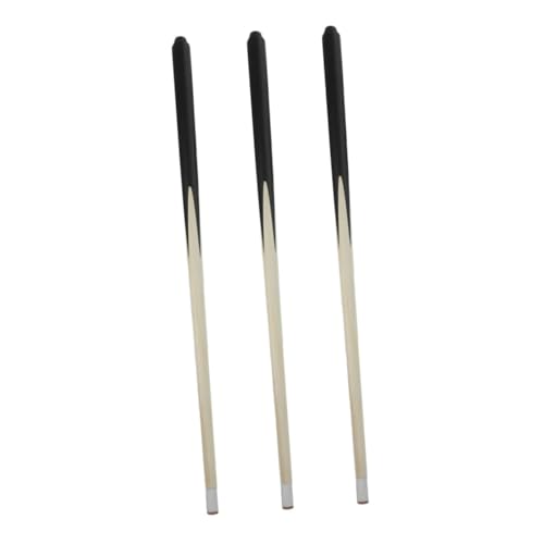 Gatuida 3 Stück Teiliges Mini Pool Queue aus Robustem Holz Kurz und Verschleißfest für Jugendliche Rutschfester Griff Praktische Billard Queue Sticks für Einsteiger und Freizeitspaß von Gatuida