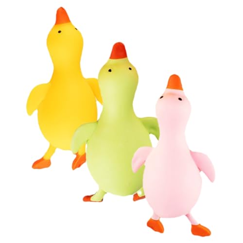 Gatuida 3 Stück Teiliges Quetschspielzeug Bunte Cartoon Enten Dehnbar Stressabbau für Erwachsene Partyspaß und Druckentlastung von Gatuida