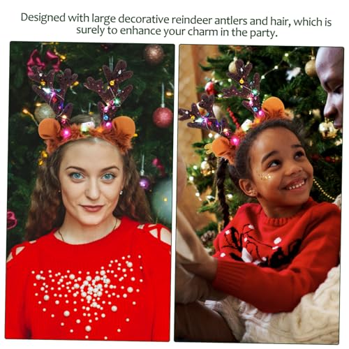 Gatuida 3 Stück Teiliges Weihnachts Stirnband Rentier Geweih Haarreif mit Glitzer Elastisch Gepolstert Geeignet für Frauen und Party Kostüm Accessoire Gatuida 3 Stück Teiliges Weihnachts Stirnband Rentier Geweih Haarreif mit Glitzer Elastisch Gepolstert Geeignet für Frauen und Party Kostüm Accessoire von Gatuida