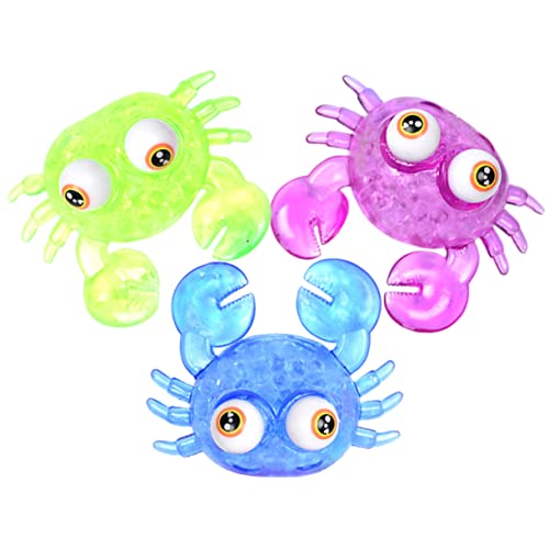 Gatuida 3 Stück Tragbare Stressbälle aus TPR Widerstandsfähige Fidget Spielzeuge für Stressbewältigung Lustige Farbenfrohe Entspannungshilfen für Angst und Nervosität von Gatuida