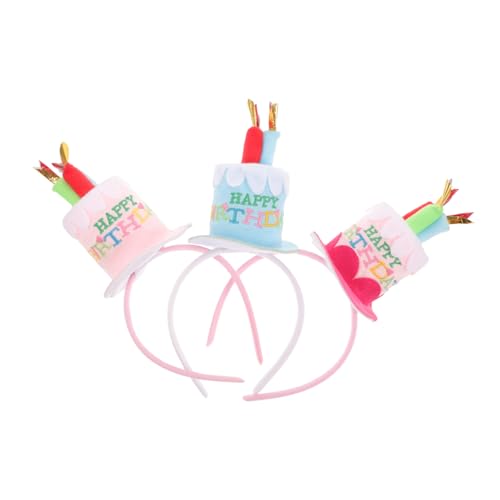 Gatuida 3 Stücke Teiliges Geburtstags Haarband mit Design Farbenfroh für Festliche Anlässe und Kindergeburtstagsfeiern für Kleine Zufällige Farbe Gatuida 3 Stücke Teiliges Geburtstags Haarband mit Design Farbenfroh für Festliche Anlässe und Kindergeburtstagsfeiern für Kleine Zufällige Farbe von Gatuida