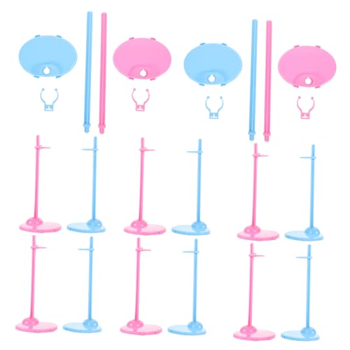 Gatuida 30 Stück Doll Support Bracket Stabiler Halter für Puppen Rosa und Blaue Ständer zum Ausstellen und Präsentieren von Spielzeugen Fördert die Kreativität von Gatuida