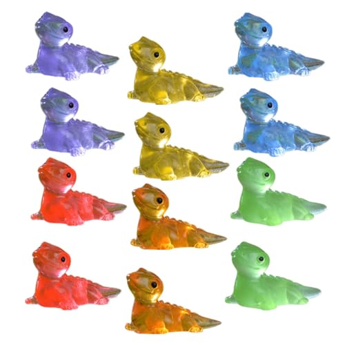 Gatuida 30 Stück Leuchtende Eidechsen Ornamente Mini Basteln Eidechsenfigur Dekorationen Miniaturen Eidechsen Dekoration Statue Garten Eidechsen Ornamente Kleines von Gatuida