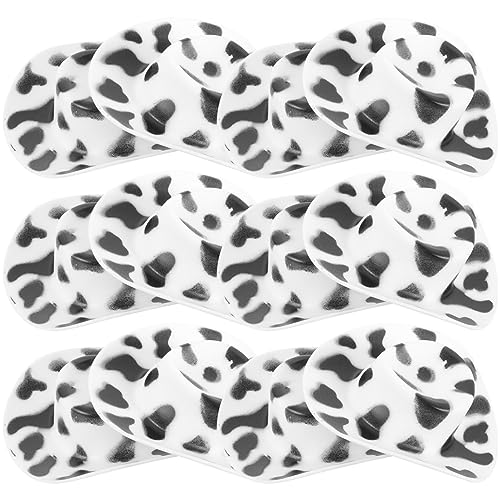 Gatuida 30 Stück Mini Cow Hats Kunststoff Mini Western Hüte für Puppenhaus Party Dekoration Cowprint Design Leicht und Langlebig für Kreative Bastelprojekte von Gatuida