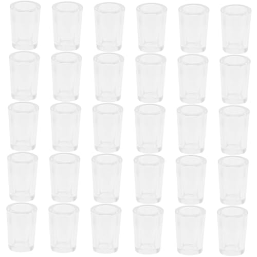 Gatuida 30 Stück Mini Wasserbecher Modell Babybecher Tassen Kleine Miniatur Wasserbecher Tee Puppenhaus Hausbecher Puppenhaus Miniaturbecher Miniatur Küchenbecher Süße Tasse von Gatuida