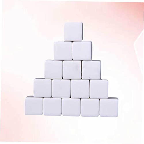 Gatuida 30 Stück Teiliges Acrylwürfel Quadratische Blank Dice zum Basteln und Weiße Kunststoffklötzchen Robustes DIY Würfelspiel Zubehör Gatuida 30 Stück Teiliges Acrylwürfel Quadratische Blank Dice zum Basteln und Weiße Kunststoffklötzchen Robustes DIY Würfelspiel Zubehör von Gatuida