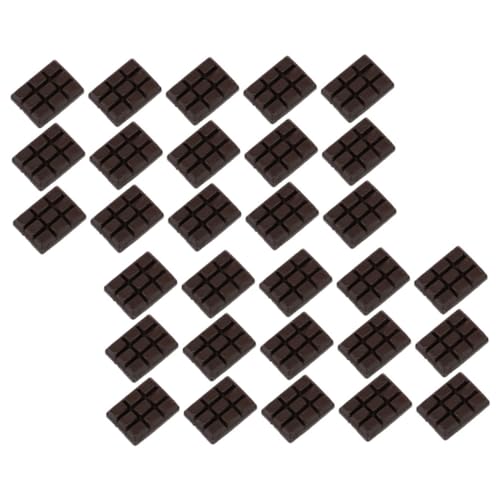 Gatuida 30 Stück Teiliges Miniatur Schokoladen Modell Zubehör Realistisch Glatt DIY Dekoration Puppenhaus Accessoires für Handyzubehör Basteln und Fotorequisiten von Gatuida