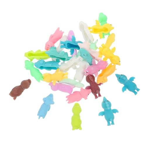 Gatuida 30 Stück Teiliges TPR Finger Stretch Tiermotiven Elastische Schleuder Spielzeuge Flexibel und Bruchsicher Stressabbauend für Partys und Geschenkbeutel von Gatuida