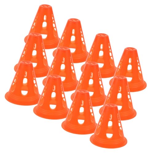 Gatuida 30 Stück Teiliges Trainingshütchen aus Robustem Kunststoff Windstabil Farbige für Indoor und Outdoor Sport Vielseitig als Hindernis und Agility Markierungskegel Geeignet von Gatuida