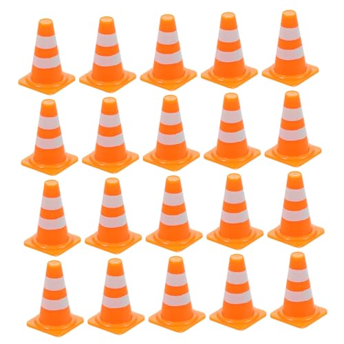 Gatuida 30 Stück Verkehrskognitives Verkehrszeichenspielzeug Für Verkehrskegel Für Kinderspielzeug Mini- -verkehrskegel Straßenkegel Zapfen Fahrbahn Plastik Orange von Gatuida