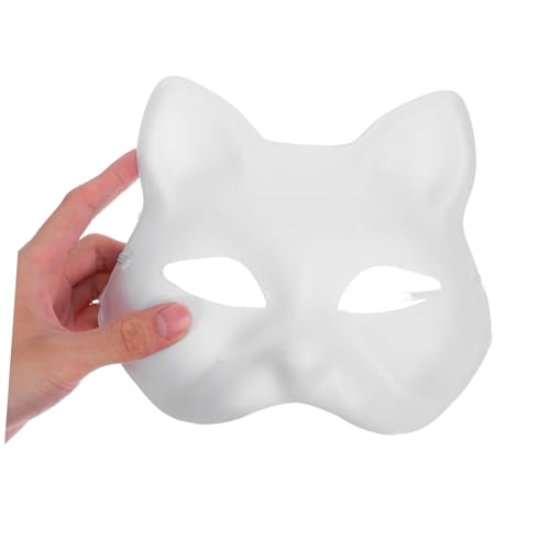 Gatuida 30 Stück Weiße DIY Katzenmasken aus Papier zum Bemalen Leichte Faschingsmasken für Sicher und Komfortabel für Halloween Karneval Maskerade und Kreative Bastelstunden Gatuida 30 Stück Weiße DIY Katzenmasken aus Papier zum Bemalen Leichte Faschingsmasken für Sicher und Komfortabel für Halloween Karneval Maskerade und Kreative Bastelstunden von Gatuida