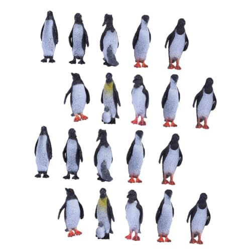 Gatuida 32Stücke Teiliges Pinguin Spielzeugset Kreative Pinguin Figuren aus Langlebigem PVC Dekoration und Lernspielzeug für Garten und Spielzimmer von Gatuida