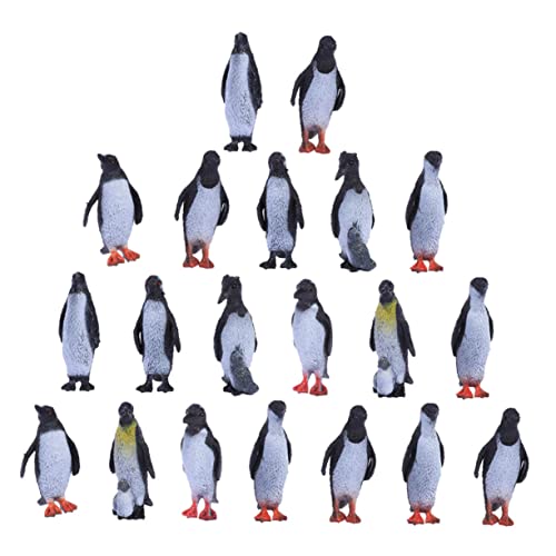 Gatuida 32Stücke Teiliges Realistisches Pinguin Modellset aus PVC Lebensechte Tierfiguren für Gartendekoration Sicher und Langlebig für Lernspielzeuge und Dekorationselemente von Gatuida