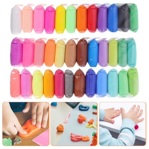 Gatuida 36 Packungen Teiliges Ultra leichtes Modellier Bunte DIY Knete in Farben Sicheres Bastelmaterial zum Formen Kneten und Kreativen Gestalten für Mädchen und Jungen von Gatuida