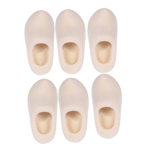 Gatuida 3Paare Unbemalte Holzschuhe für Puppenhauszubehör Robustes Holzmaterial für Kreative Dekoration und Gestaltung Perfektes für Heimwerker Gatuida 3Paare Unbemalte Holzschuhe für Puppenhauszubehör Robustes Holzmaterial für Kreative Dekoration und Gestaltung Perfektes für Heimwerker von Gatuida