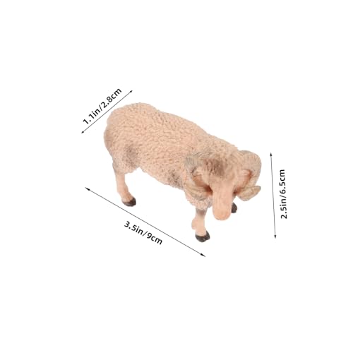 Gatuida 3Stücke Teiliges Realistische Schafmodelle Simulierte Wildtiere Deko für Schulprojekte und Heimdekoration Sicher und als von Gatuida