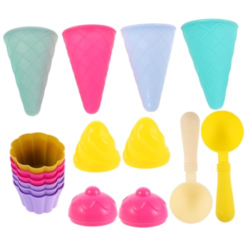 Gatuida 3er-Set Sandspielzeug Für Den Strand: Eistüten Aus Kunststoff, Schaufel, Kegel, Strandspielzeug, Set Für Kinder, Spielen Am Meer Im Freien Gatuida 3er-Set Sandspielzeug Für Den Strand: Eistüten Aus Kunststoff, Schaufel, Kegel, Strandspielzeug, Set Für Kinder, Spielen Am Meer Im Freien von Gatuida
