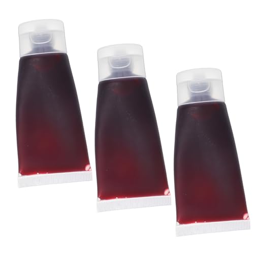 Gatuida 3stücke Kunstblut Für Halloween Partys Abwaschbares Make-up Für Gesicht Und Kleidung Realistische Requisiten Für Cosplay Und Dekoration Gatuida 3stücke Kunstblut Für Halloween Partys Abwaschbares Make-up Für Gesicht Und Kleidung Realistische Requisiten Für Cosplay Und Dekoration von Gatuida