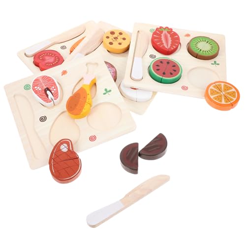 Gatuida 4 Satz Teiliges Holzspielzeug Set Schneideobst Gemüse Lernspielzeug für Sicheres Glattes Holz mit Realistischen Farben Fördert Kreativität und Kognitive Entwicklung Beim Gatuida 4 Satz Teiliges Holzspielzeug Set Schneideobst Gemüse Lernspielzeug für Sicheres Glattes Holz mit Realistischen Farben Fördert Kreativität und Kognitive Entwicklung Beim von Gatuida