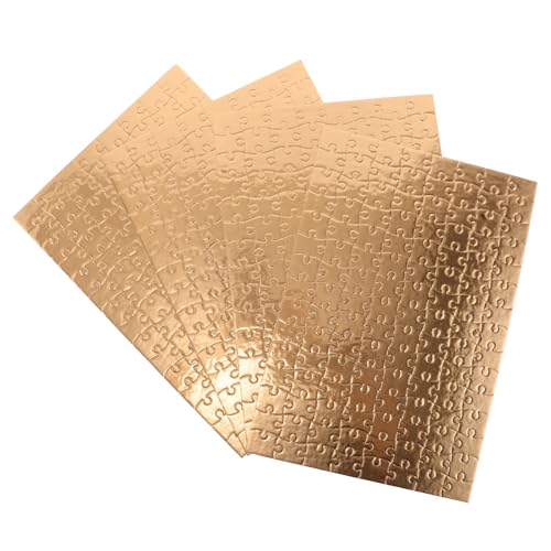 Gatuida 4 Sets Blanko-Puzzle: DIY-Puzzle mit je 120 Teilen für Aktivitäten im Kunstunterricht für Kinder im Urlaub – Sublimations-Bastelrohlinge zum Malen, Wärmeübertragung, DIY-Projekte von Gatuida