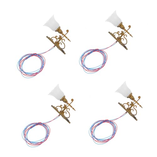 Gatuida 4 Stück Dekorative Lampe Aus Moos Schreibtisch Retro Dekoration Realistisch Drinnen Landschaft Miniatur Winzig Einfach Für Klein Außen Lampenmodell Mini-hauswandlampe Abs Golden Gatuida 4 Stück Dekorative Lampe Aus Moos Schreibtisch Retro Dekoration Realistisch Drinnen Landschaft Miniatur Winzig Einfach Für Klein Außen Lampenmodell Mini-hauswandlampe Abs Golden von Gatuida
